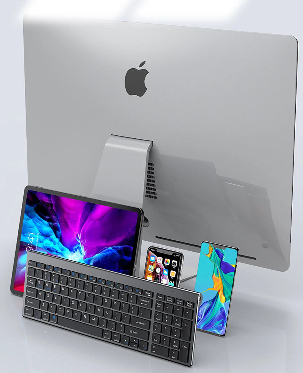 Rechargeable Bluetooth Keyboard and Mouse Set for Laptop Computer 2.4G USB Wireless Keyboard and Mouse Combo