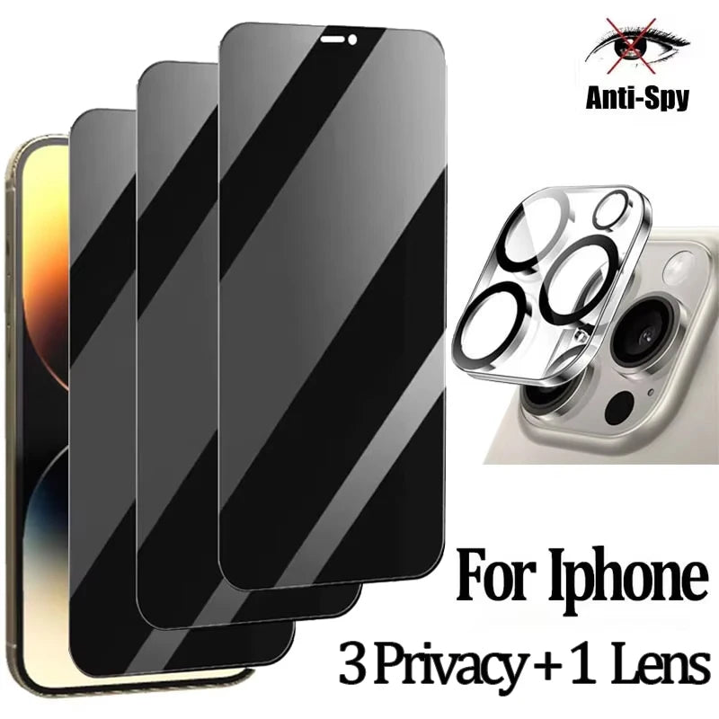 Anti spy screen protector for iPhone 16 15 14 pro privacy tempered glass for iphone 15 14 13 12 11 pro max iphone14 iphone13 iphone16 iphone 16 pro iphone 14pro