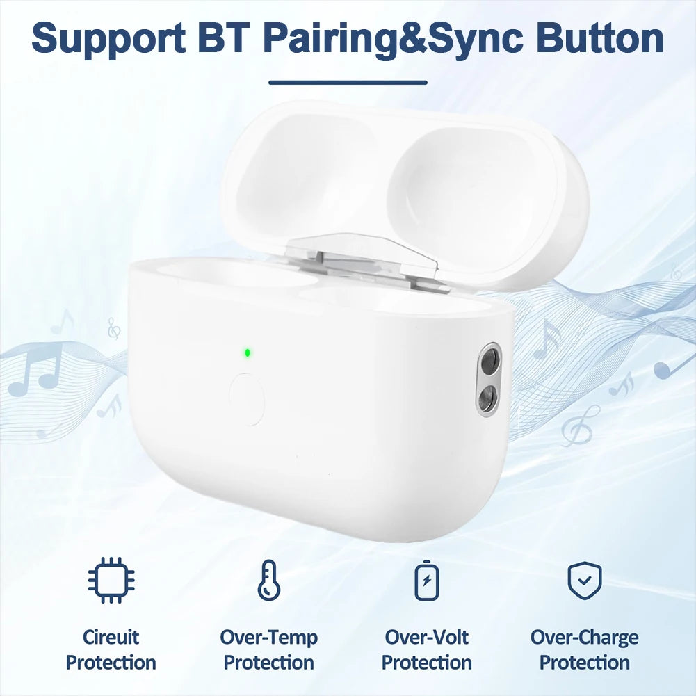 EarPods Pro-Charging Case For IOS/Type-C Port Charger Case with Bluetooth-Compatible Pairing Sync Button