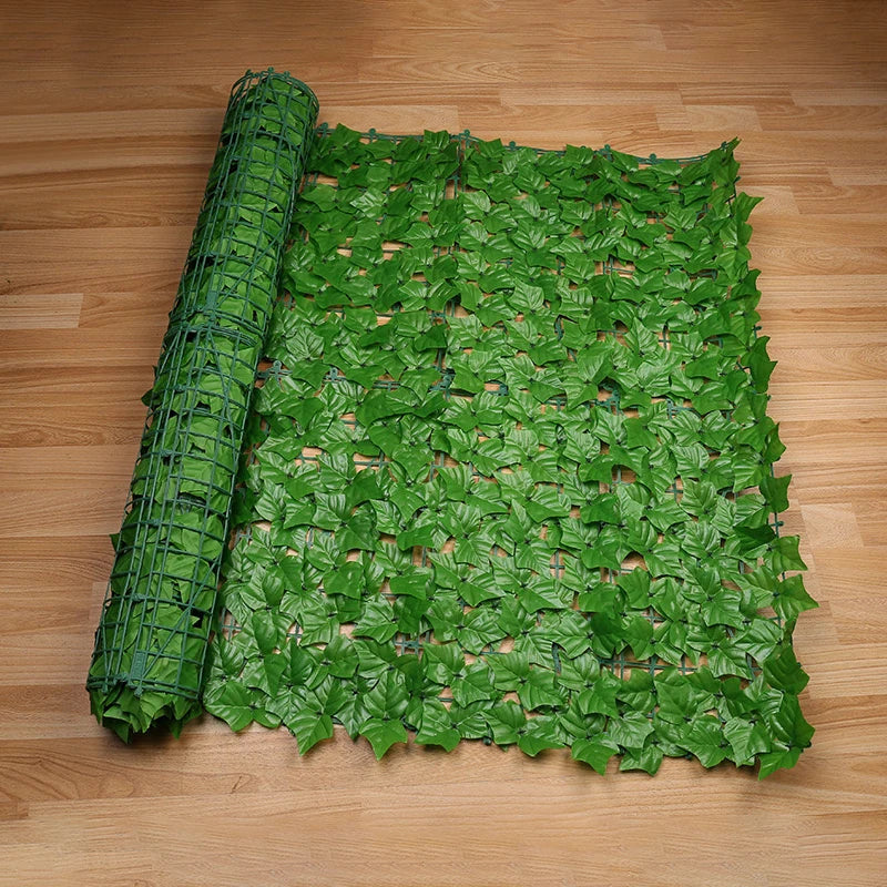 Artificial Green Leaf Fence Panels