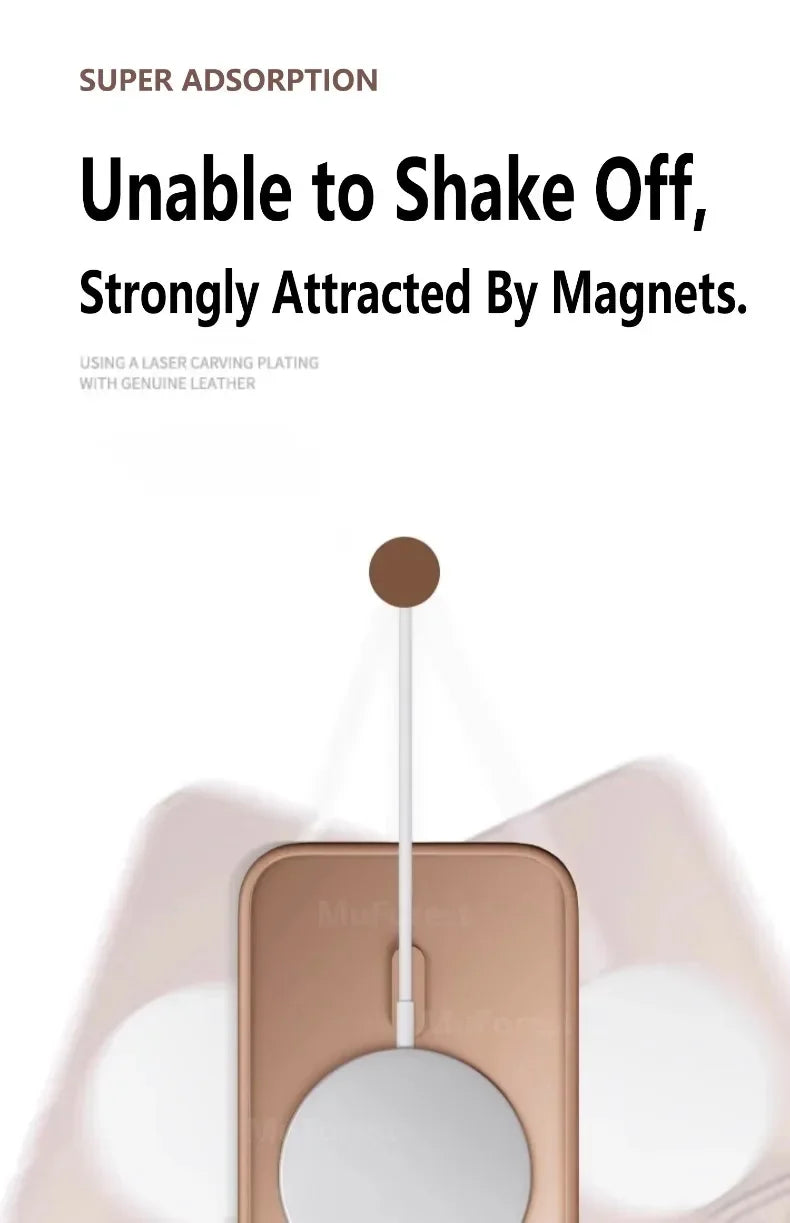 Transparent Magnetic Hard Cover Acrylic Wireless Charge Phone Case For iPhone 16 15 14 13 12 11 Pro Max Plus