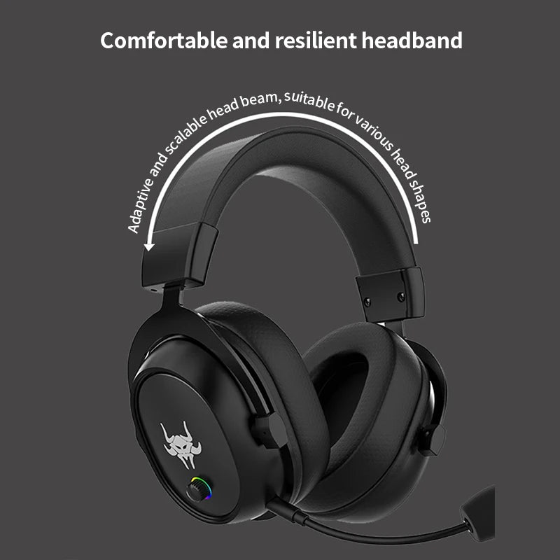 Headphones High-end 2.4G Wireless Overhead Sports Headphones with Bluetooth White Gaming Headset with Microphone Noise Canceling