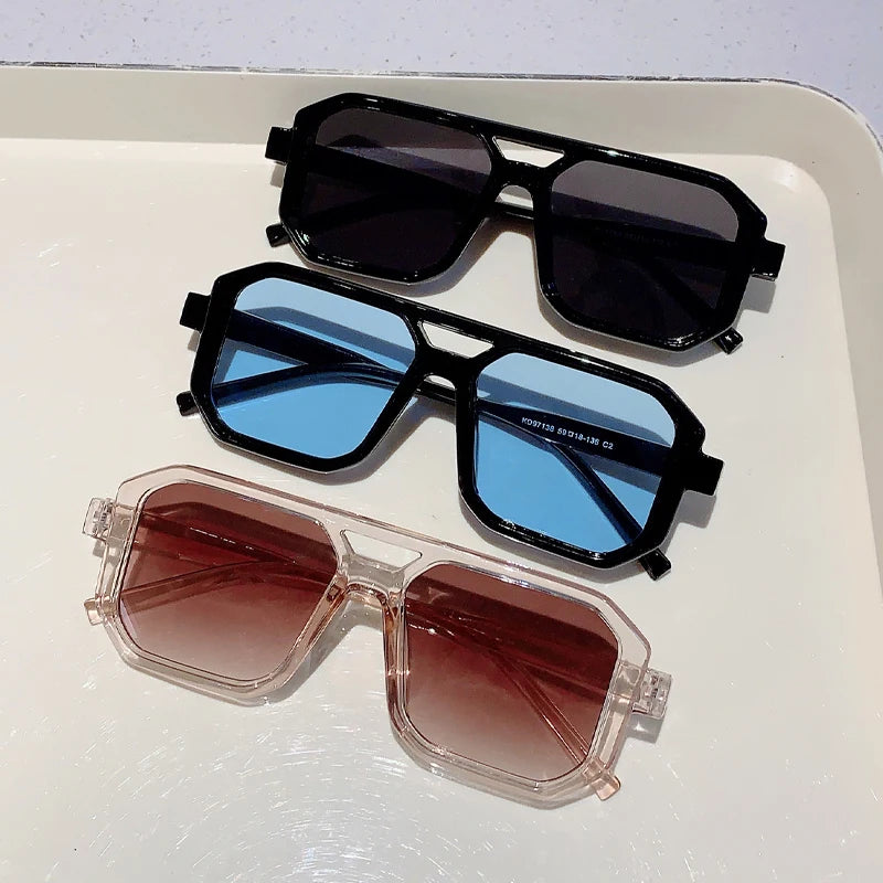 Shades Retro Oversize Gradient Sunglasses