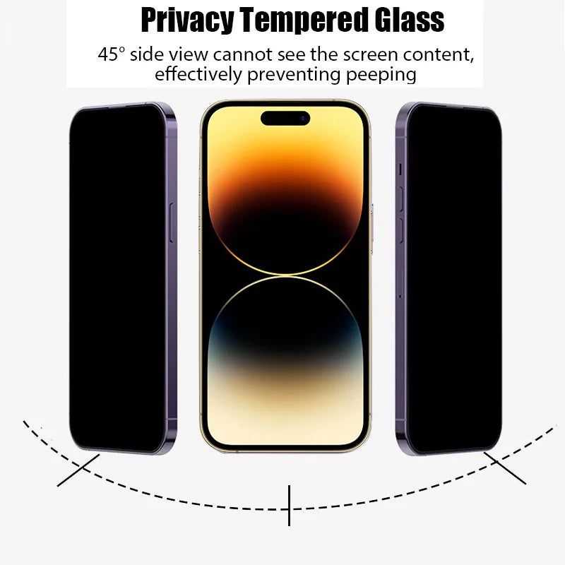 Anti spy screen protector for iPhone 16 15 14 pro privacy tempered glass for iphone 15 14 13 12 11 pro max iphone14 iphone13 iphone16 iphone 16 pro iphone 14pro