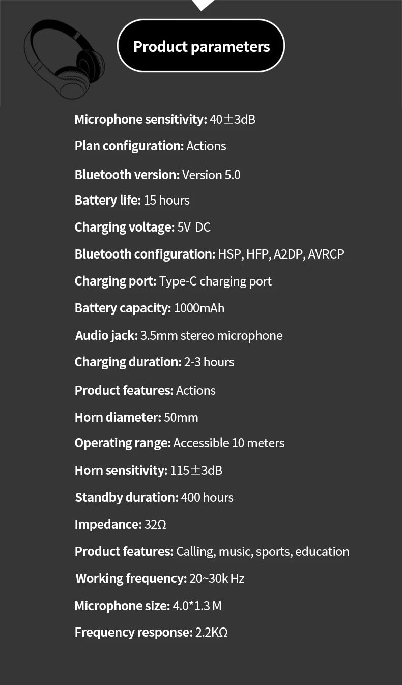 Headphones High-end 2.4G Wireless Overhead Sports Headphones with Bluetooth White Gaming Headset with Microphone Noise Canceling