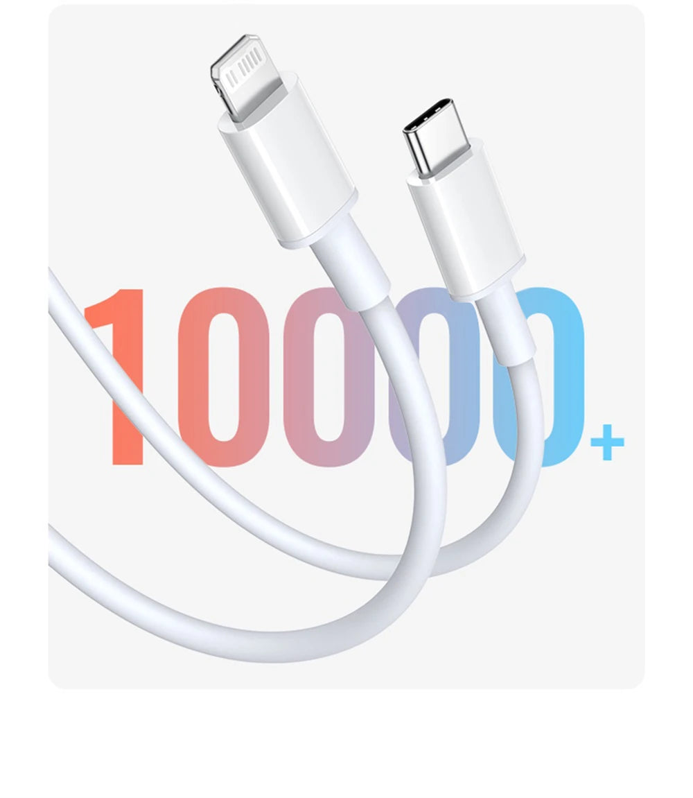 20W PD Fast EU Desktop Charger Wall Charger for IPhone 11 12 13 14 Pro Max Super Rapid Charging USB C PD Cable 1m 1.5m 2m