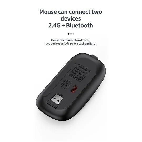 Rechargeable Bluetooth Keyboard and Mouse Set for Laptop Computer 2.4G USB Wireless Keyboard and Mouse Combo