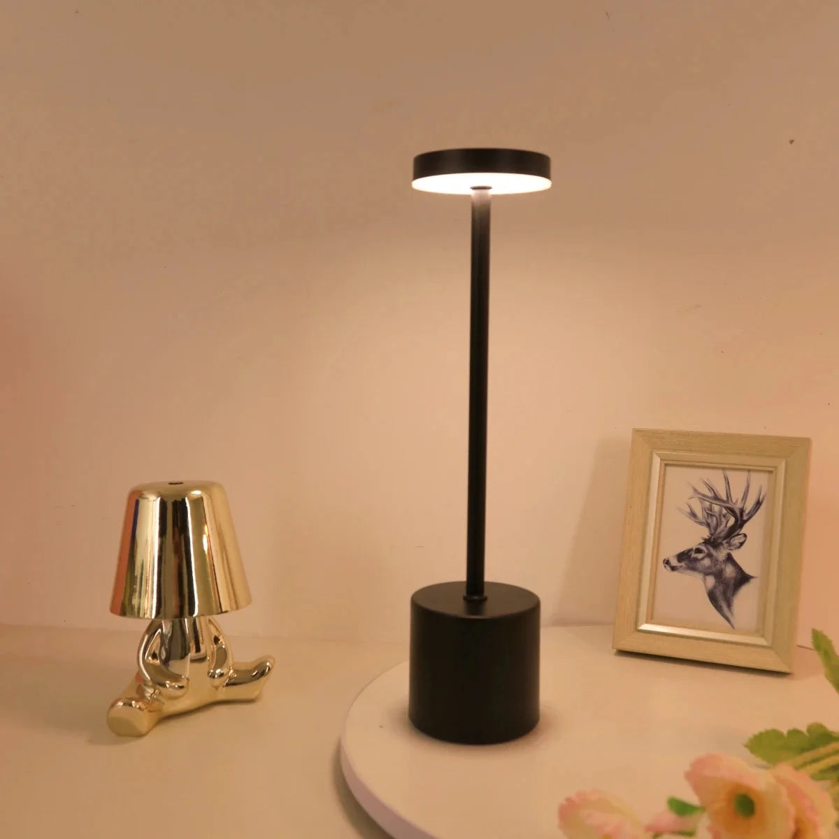Rechargeable LED Touch Sensor Table Lamp 3 Colors