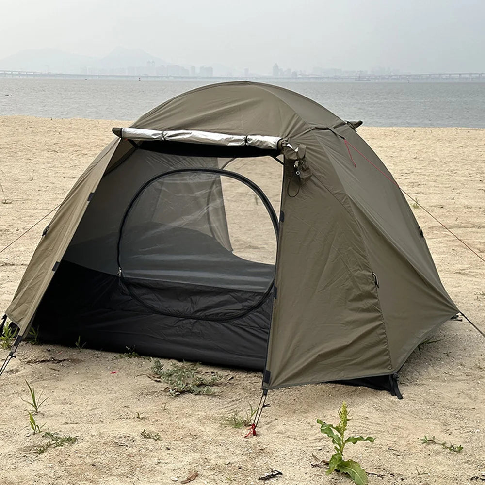Waterproof Windproof Two Person Tents Double Layers Backpacking Tents for Camping Hiking
