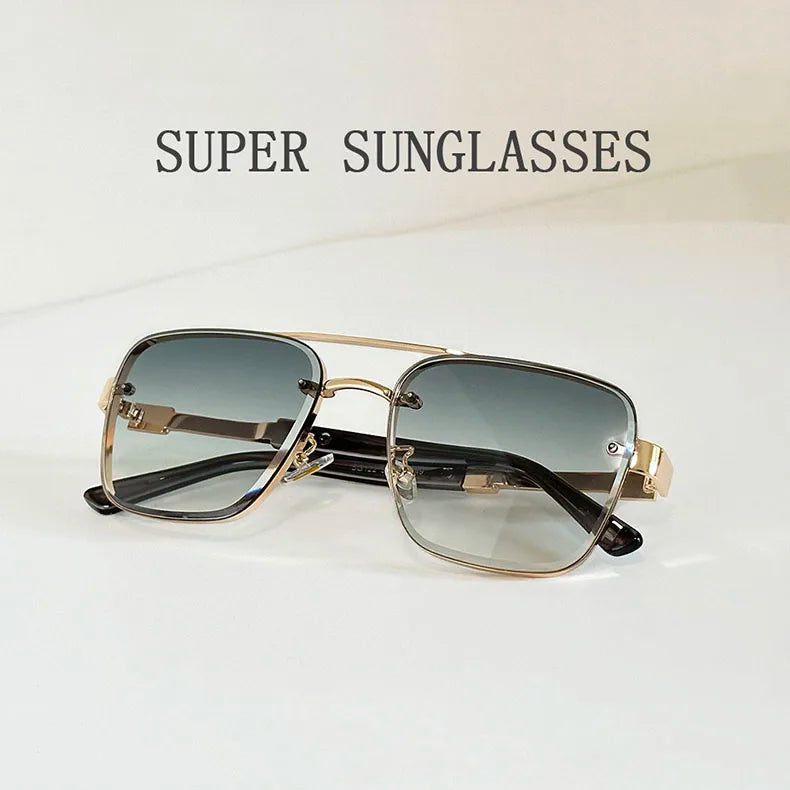 New Sunglasses For Men Luxury Fashion Glasses Sunscreen Square Sunglasses Women Trendy Vintage