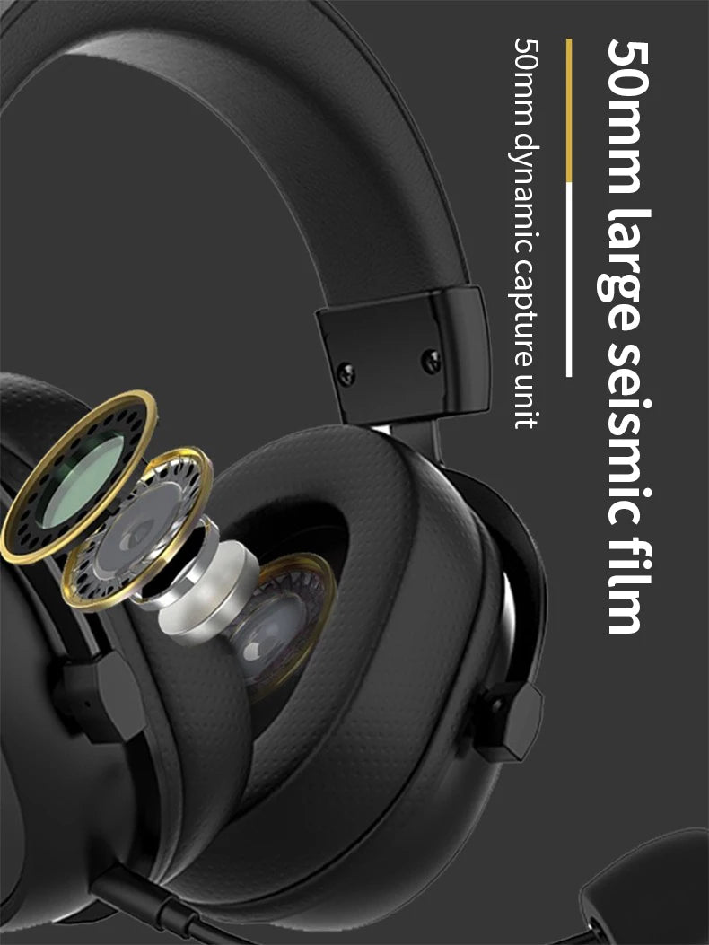 Headphones High-end 2.4G Wireless Overhead Sports Headphones with Bluetooth White Gaming Headset with Microphone Noise Canceling