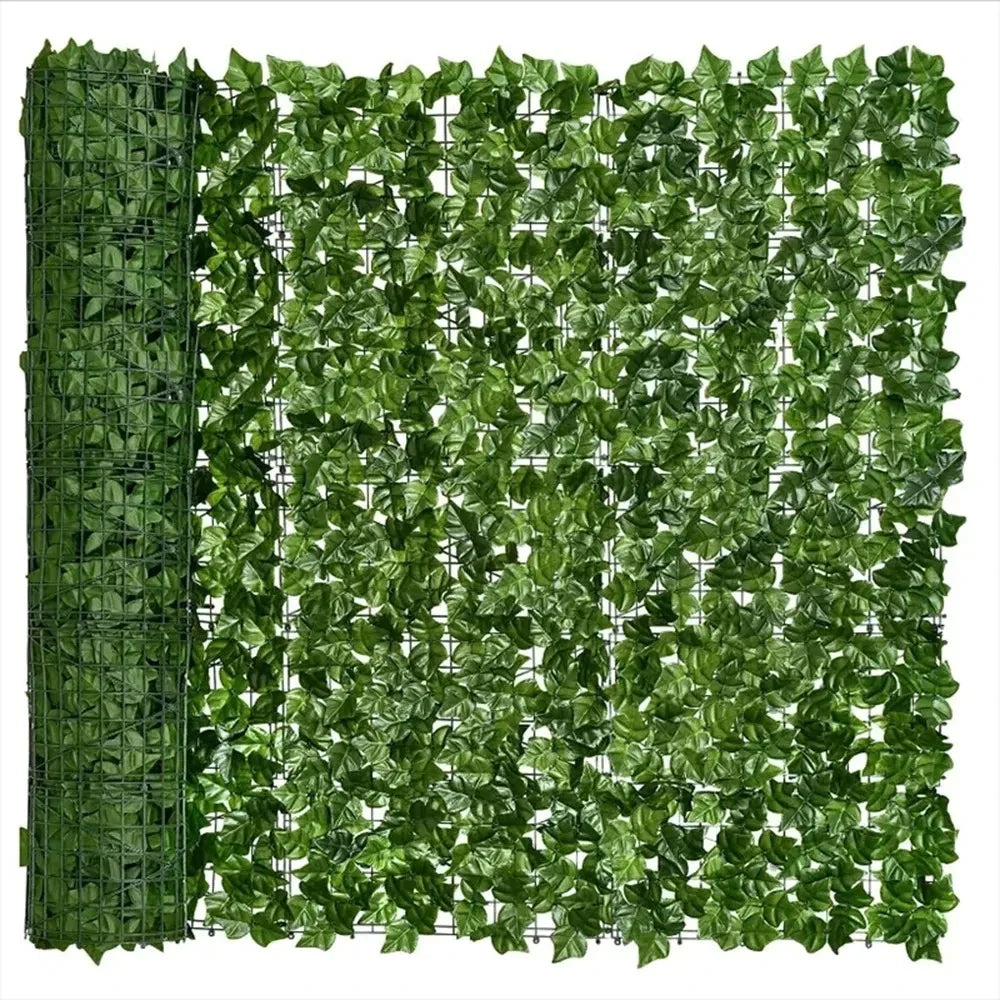 Artificial Green Leaf Fence Panels