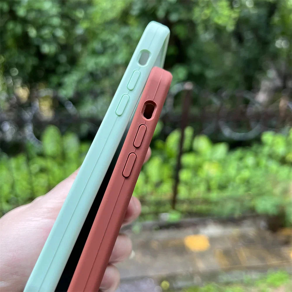 Luxury Original Liquid Silicone Case For iPhone 13 14 15 16 Pro Max phone Cases For iPhone 11 12 14 15 16 Plus Full Logo Cover