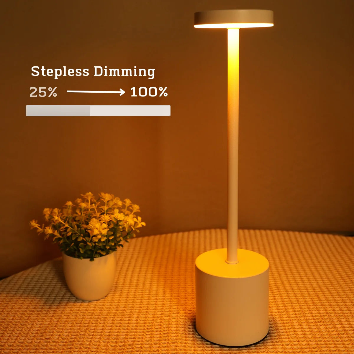 Rechargeable LED Touch Sensor Table Lamp 3 Colors