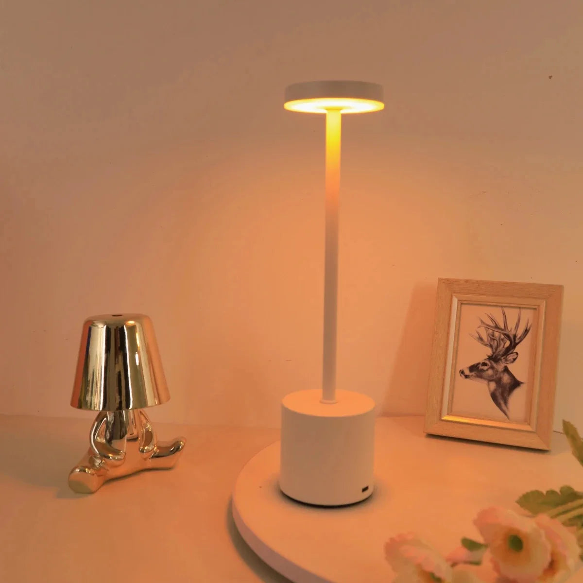 Rechargeable LED Touch Sensor Table Lamp 3 Colors