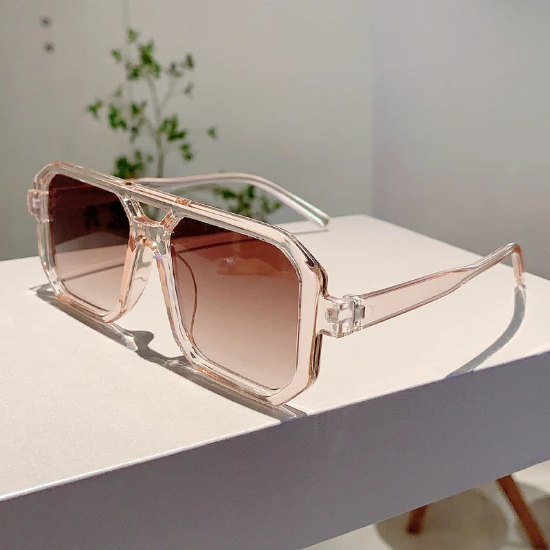 Shades Retro Oversize Gradient Sunglasses