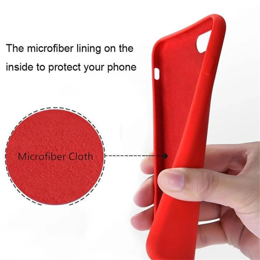 Luxury Original Liquid Silicone Case For iPhone 13 14 15 16 Pro Max phone Cases For iPhone 11 12 14 15 16 Plus Full Logo Cover