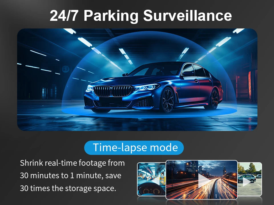 1440P KAWA Car DVR D6 Dash Cam 2K Video Recorder WiFi/App/Voice Control Dash Camera WDR G sensor Night Vision Hidden Dashcam
