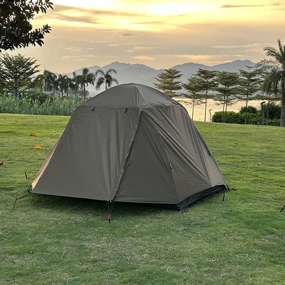 Waterproof Windproof Two Person Tents Double Layers Backpacking Tents for Camping Hiking