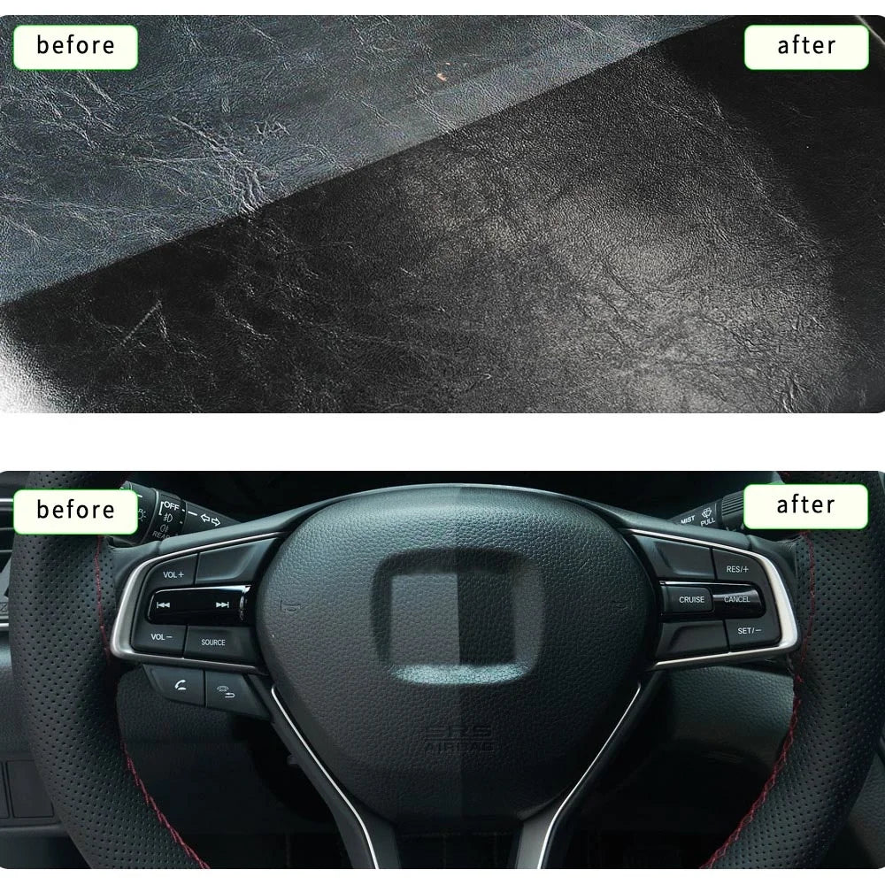 300ML Car Plastic Leather Restorer Liquid HGKJ S3 Car Interior Seat Leather Care Repair Renovator Conditioner Automotive Product