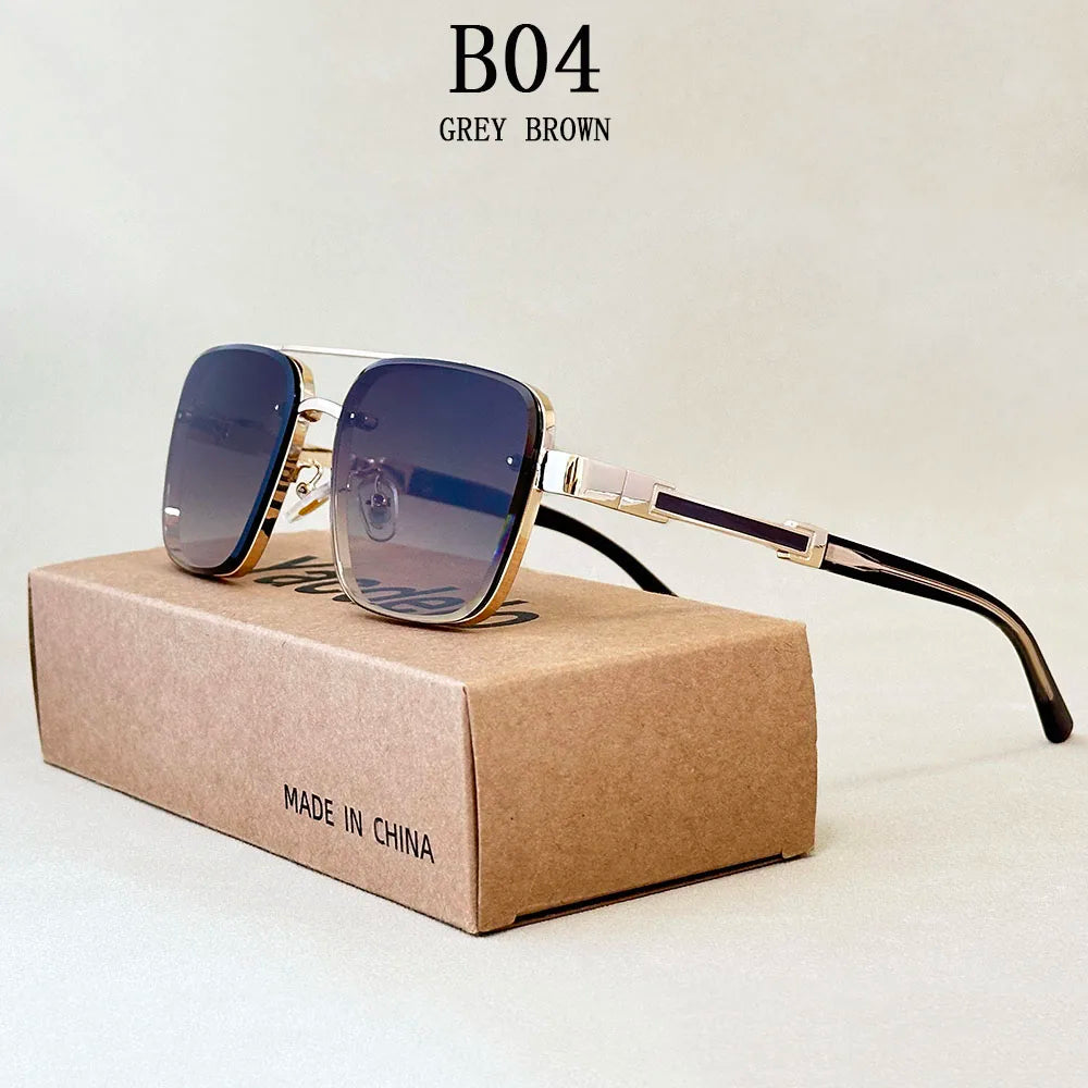 New Sunglasses For Men Luxury Fashion Glasses Sunscreen  Square Sunglasses Women Trendy Vintage