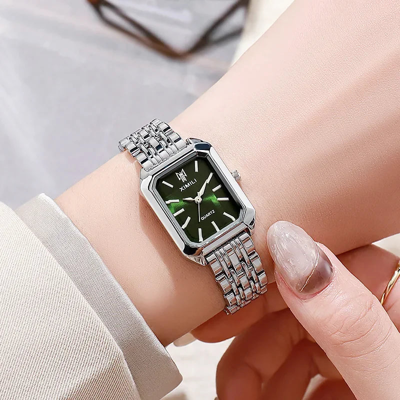 Stainless Steel Strap Watch Women Luxury Gift Quartz