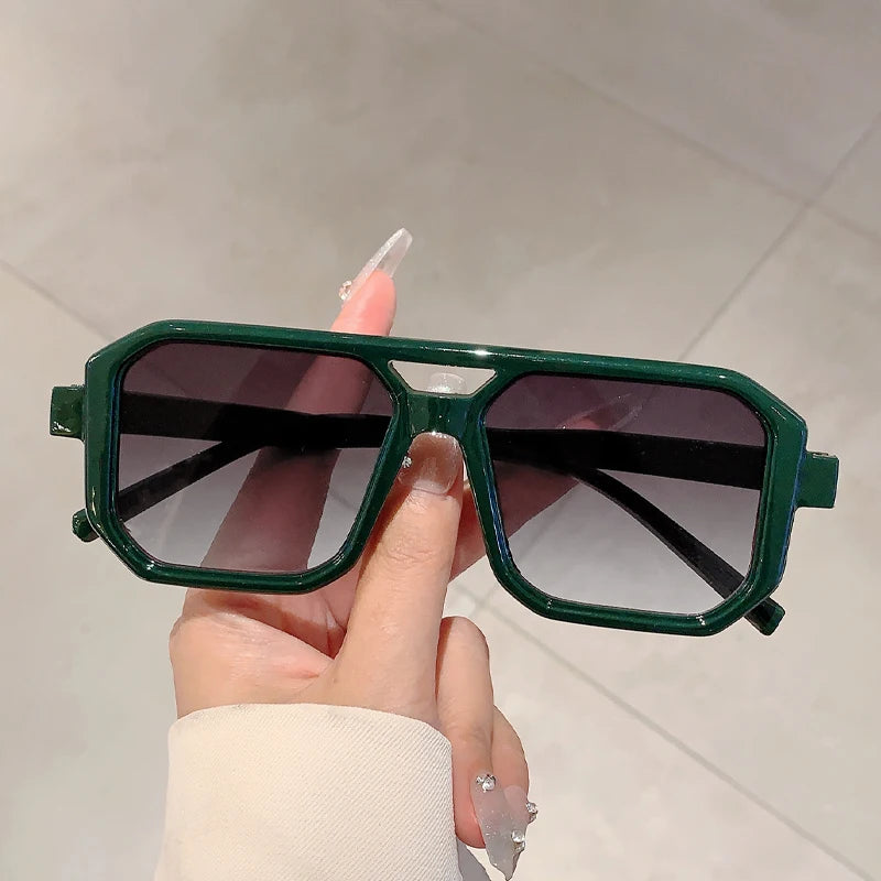 Shades Retro Oversize Gradient Sunglasses