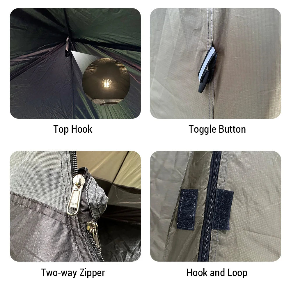 Waterproof Windproof Two Person Tents Double Layers Backpacking Tents for Camping Hiking