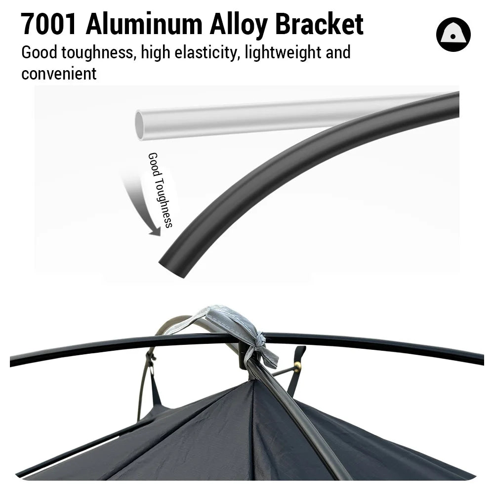 Waterproof Windproof Two Person Tents Double Layers Backpacking Tents for Camping Hiking
