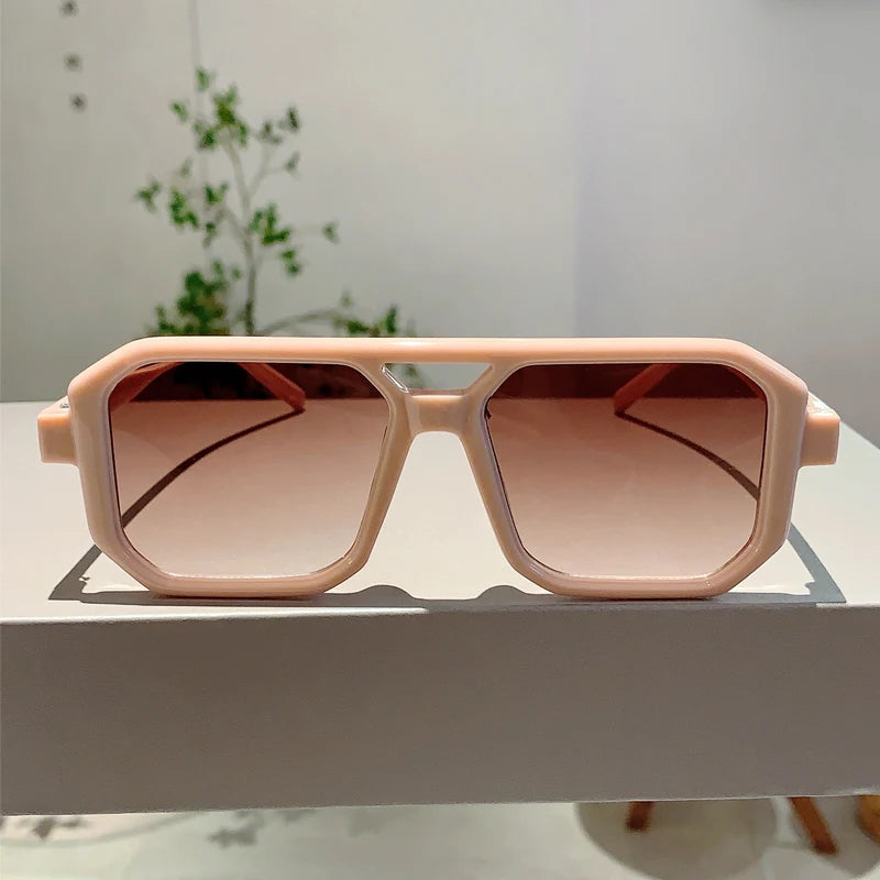 Shades Retro Oversize Gradient Sunglasses