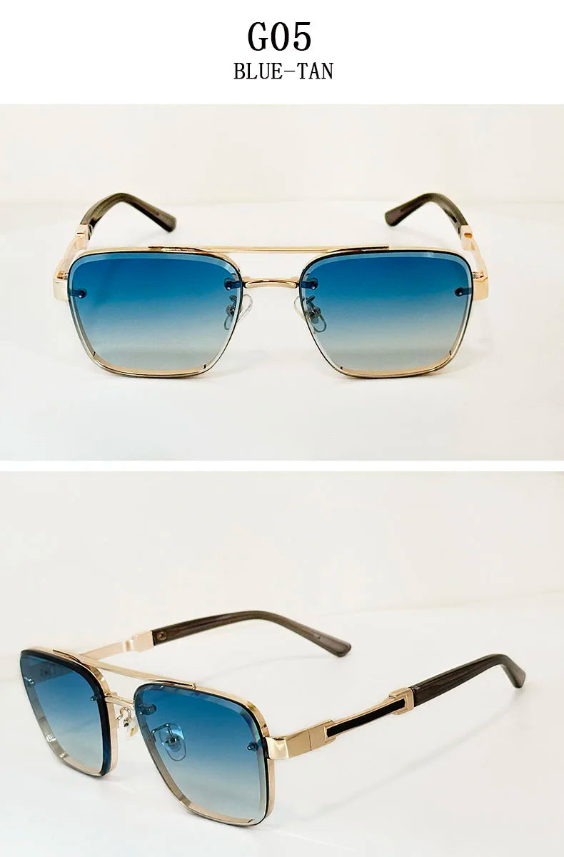 New Sunglasses For Men Luxury Fashion Glasses Sunscreen  Square Sunglasses Women Trendy Vintage