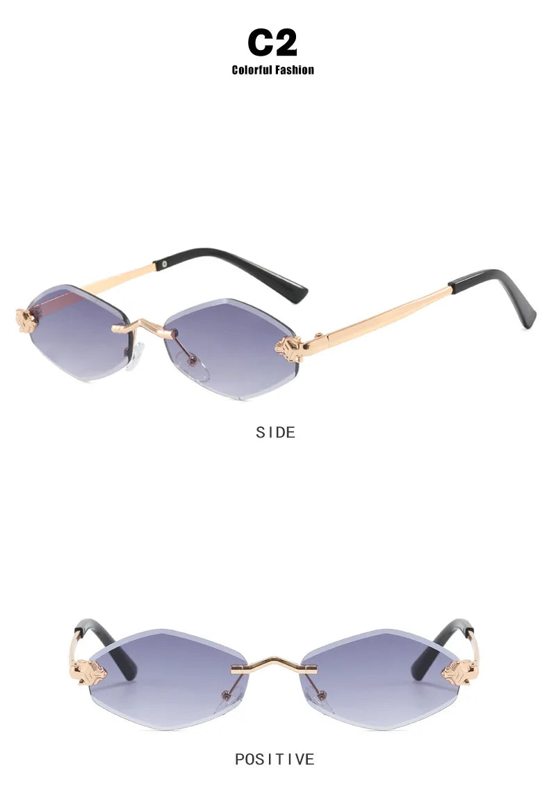 Fashion Small Polygonal Sunglasses for Women Luxury