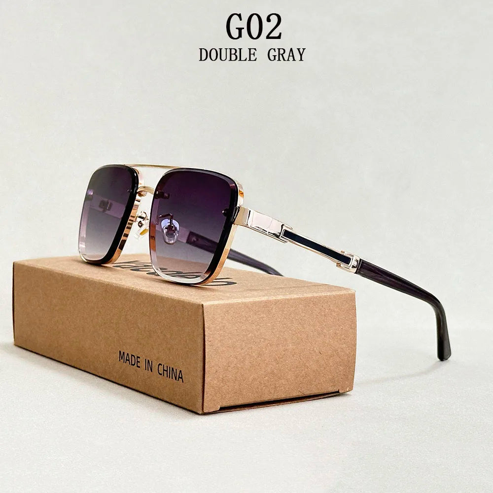 New Sunglasses For Men Luxury Fashion Glasses Sunscreen  Square Sunglasses Women Trendy Vintage