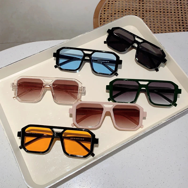 Shades Retro Oversize Gradient Sunglasses