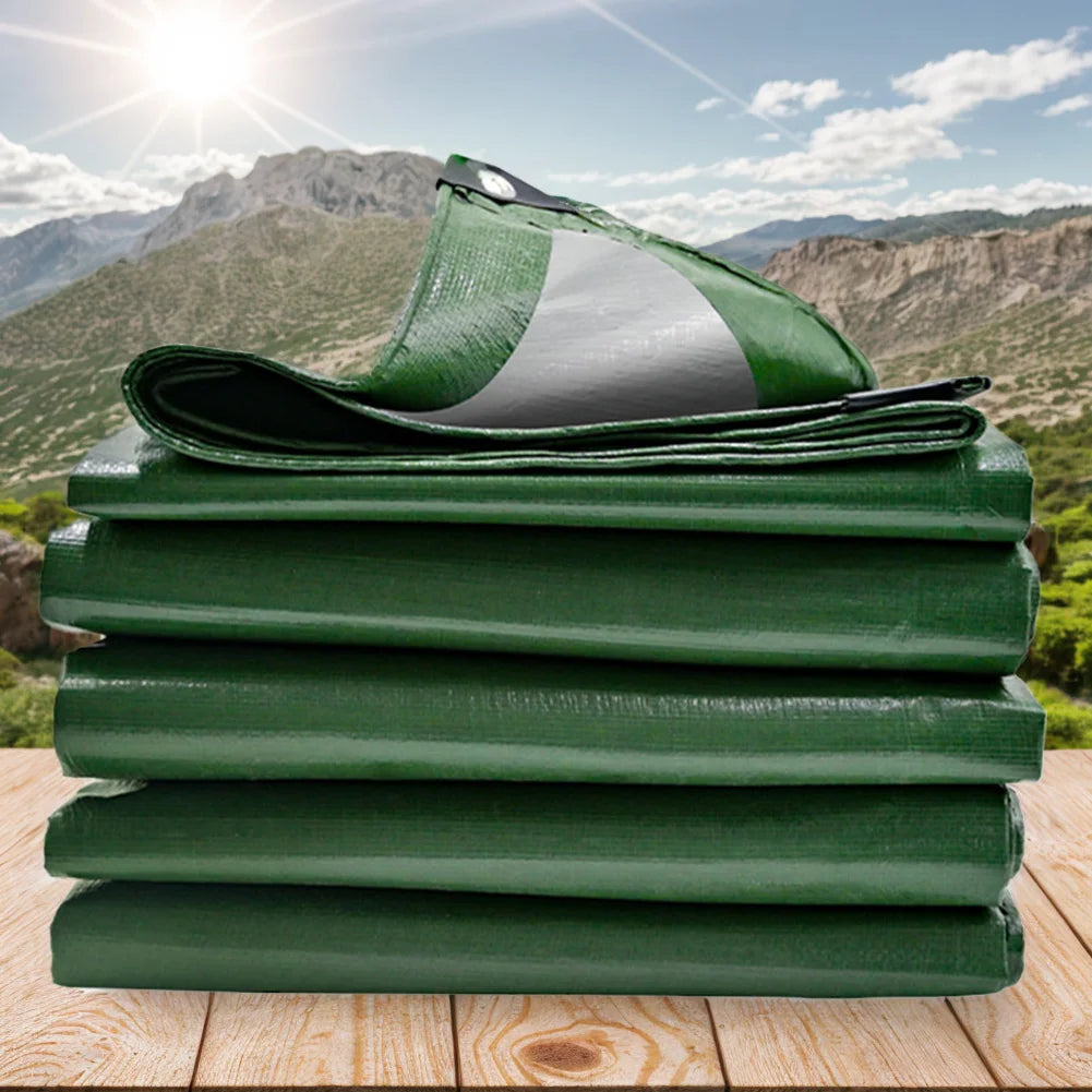 1/2pcs Large Tarpaulin Heavy Duty Thickened Waterproof  Tarp Rain Cover Multipurpose Outdoor Garden Camping Car Tent Sun Shelter