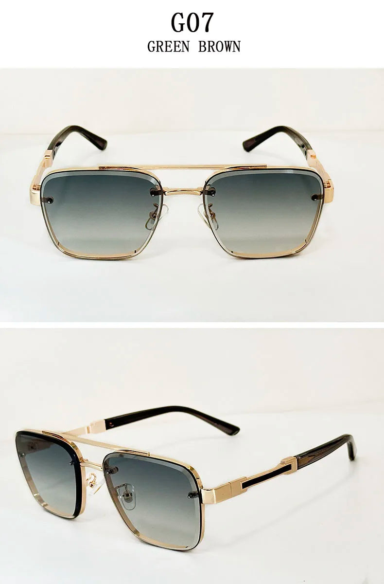 New Sunglasses For Men Luxury Fashion Glasses Sunscreen  Square Sunglasses Women Trendy Vintage