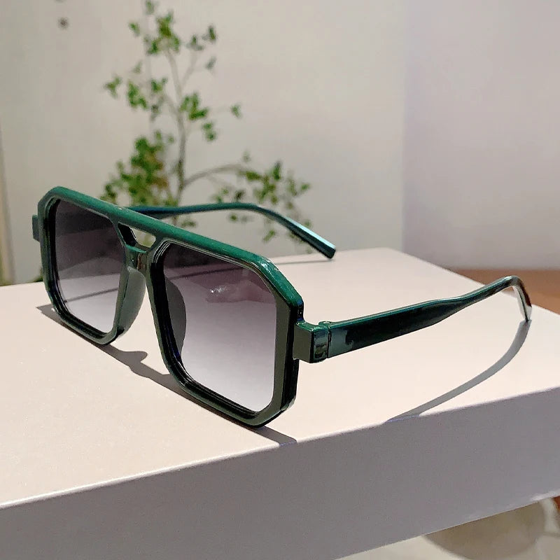 Shades Retro Oversize Gradient Sunglasses