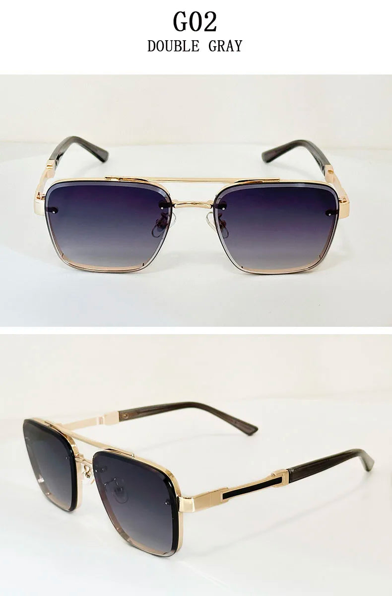 New Sunglasses For Men Luxury Fashion Glasses Sunscreen  Square Sunglasses Women Trendy Vintage