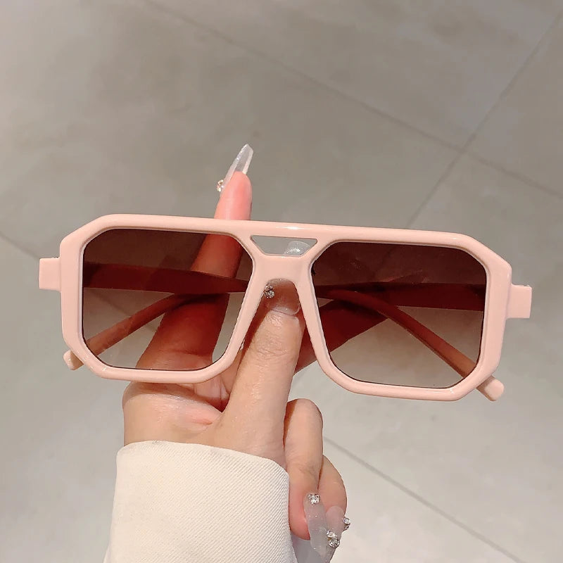 Shades Retro Oversize Gradient Sunglasses