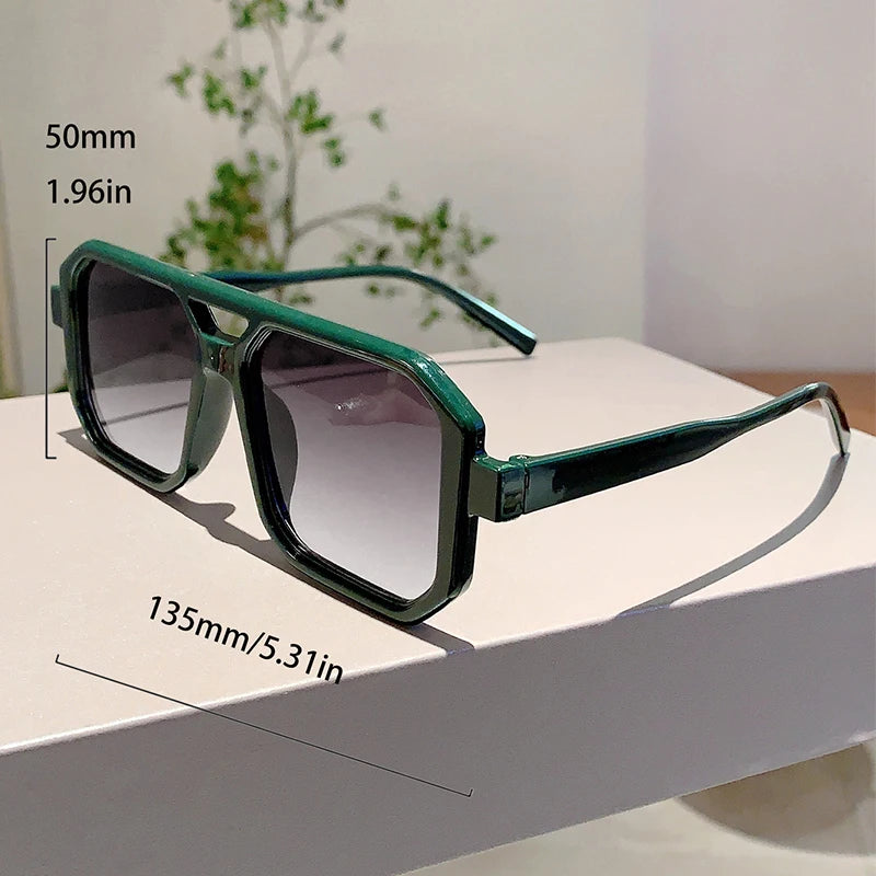Shades Retro Oversize Gradient Sunglasses