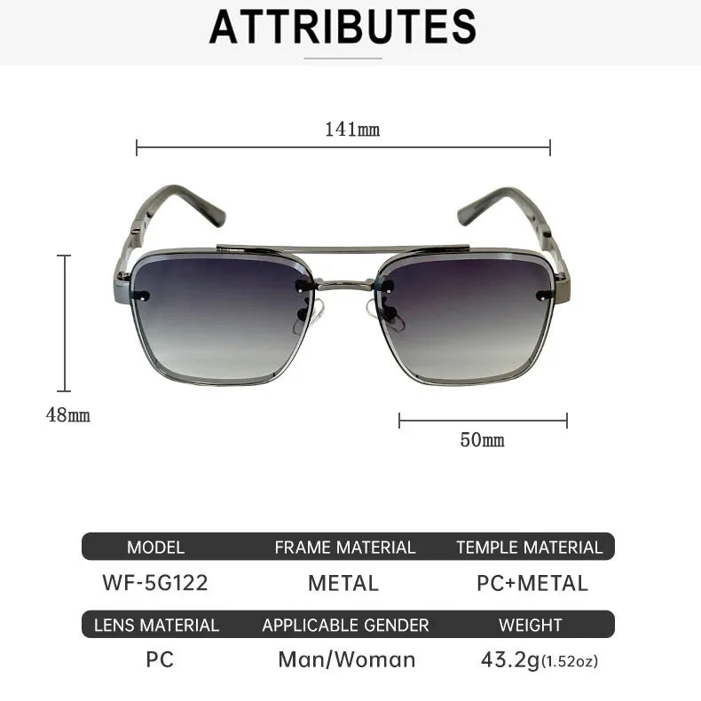 New Sunglasses For Men Luxury Fashion Glasses Sunscreen  Square Sunglasses Women Trendy Vintage