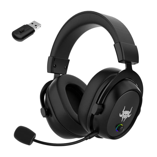 Headphones High-end 2.4G Wireless Overhead Sports Headphones with Bluetooth White Gaming Headset with Microphone Noise Canceling