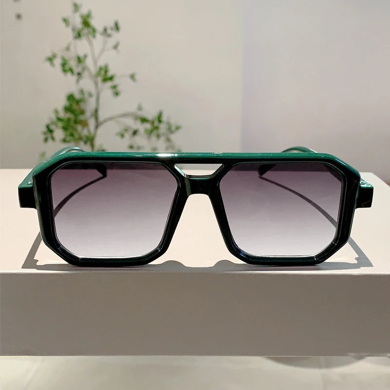 Shades Retro Oversize Gradient Sunglasses