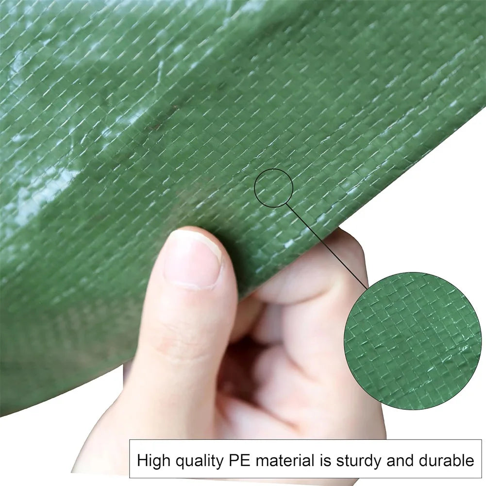 1/2pcs Large Tarpaulin Heavy Duty Thickened Waterproof  Tarp Rain Cover Multipurpose Outdoor Garden Camping Car Tent Sun Shelter