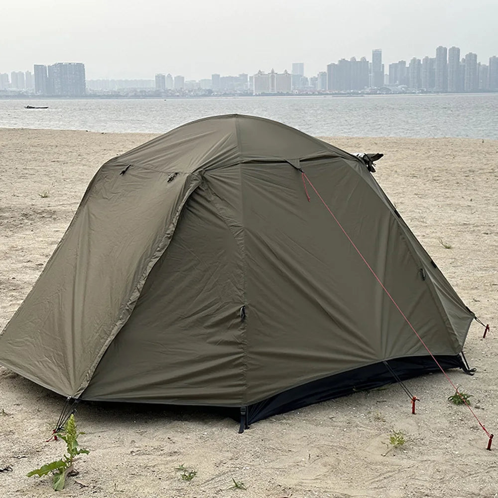 Waterproof Windproof Two Person Tents Double Layers Backpacking Tents for Camping Hiking