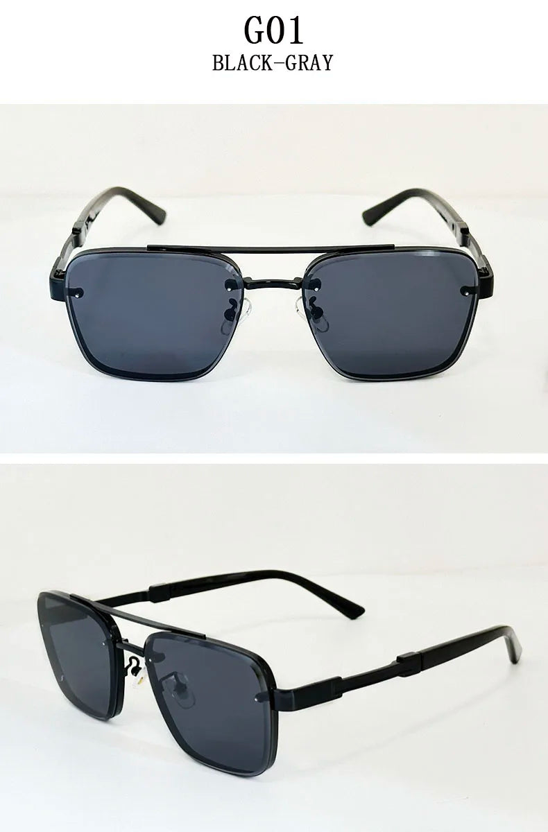 New Sunglasses For Men Luxury Fashion Glasses Sunscreen  Square Sunglasses Women Trendy Vintage