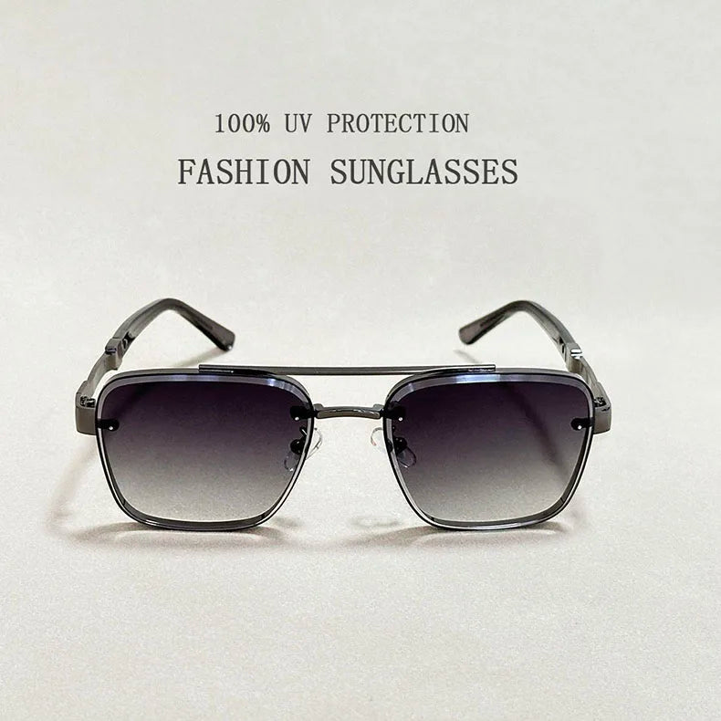 New Sunglasses For Men Luxury Fashion Glasses Sunscreen  Square Sunglasses Women Trendy Vintage