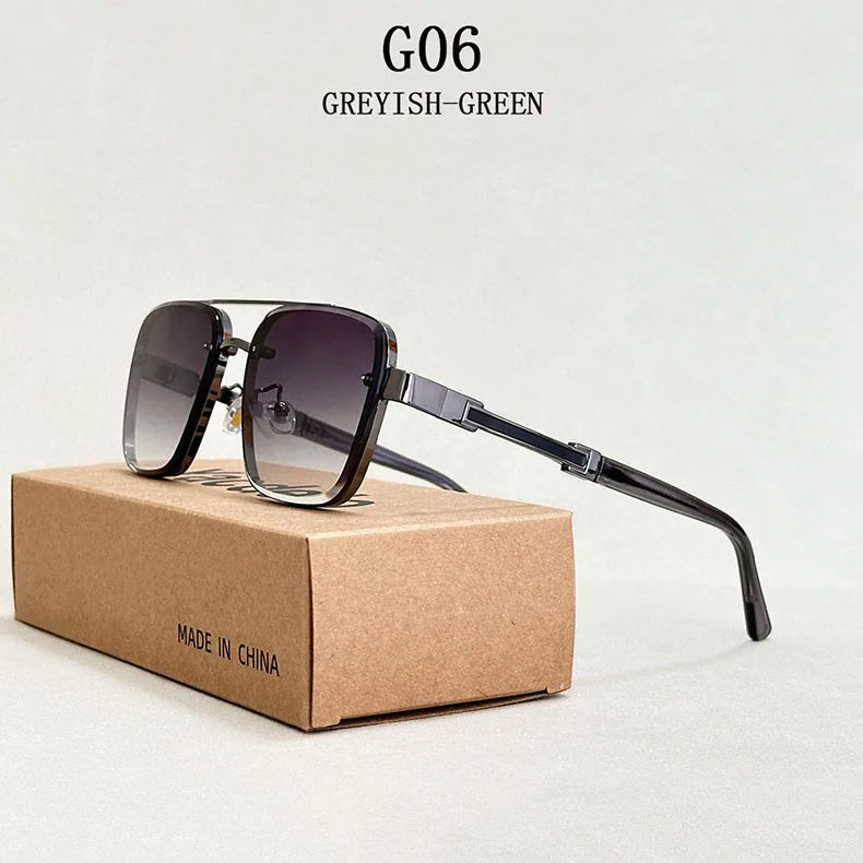 New Sunglasses For Men Luxury Fashion Glasses Sunscreen  Square Sunglasses Women Trendy Vintage